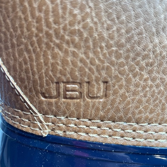 JBU Women's Maplewood Water-Resistant Mid Calf Lace-up Duck Boots, Navy Size 6.5 - Picture 8 of 9